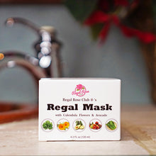 Load image into Gallery viewer, Regal Mask w/ Calendula Flowers & Avocado