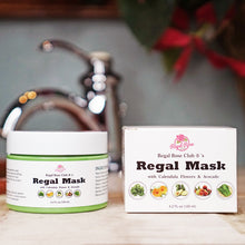 Load image into Gallery viewer, Regal Mask w/ Calendula Flowers & Avocado