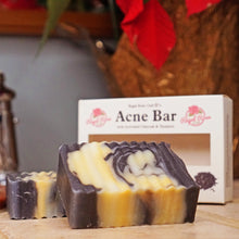 Load image into Gallery viewer, Acne Bar w/ Activated Charcoal + Turmeric +Peppermint