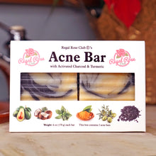 Load image into Gallery viewer, Acne Bar w/ Activated Charcoal + Turmeric +Peppermint