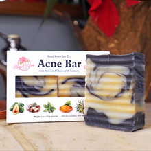 Load image into Gallery viewer, Acne Bar w/ Activated Charcoal + Turmeric +Peppermint